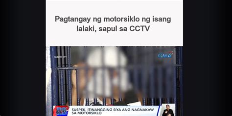 Lalaking tumangay ng motorsiklo at pinalitan ang mga parte nito, .